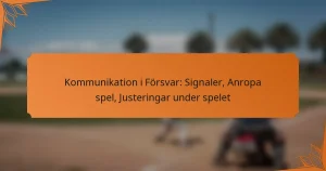 Kommunikation i Försvar: Signaler, Anropa spel, Justeringar under spelet